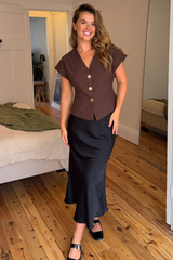 Will Brown V-Neck Top