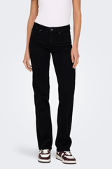 Blush Straight Black Denim Jeans