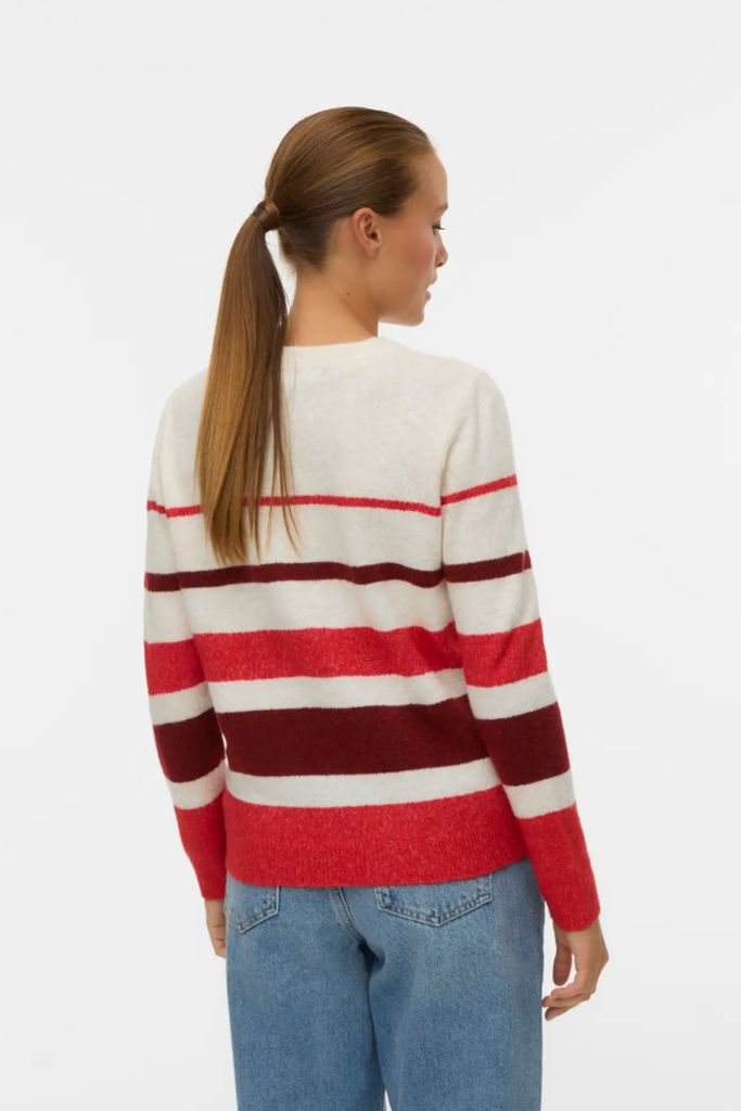Plaza Cream Striped Knit