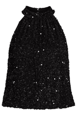Ziggy Black Sequins Top