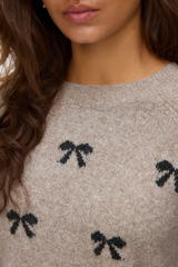 Doffy Black Bow Knit