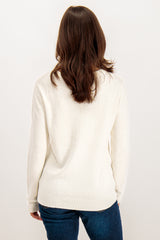White Viril O-Neck Knit Jumper