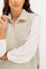 Tia Light Grey Vest