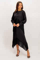 Jana Fringe Black Top