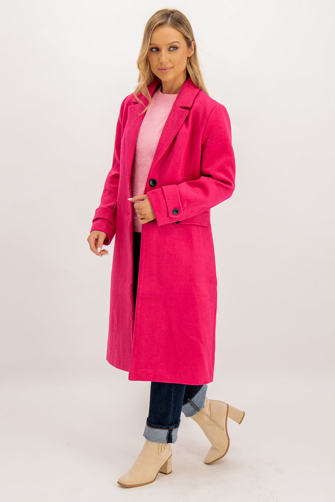 Ria Cerice Pink Coat