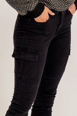 Ivy Black Cargo Pants