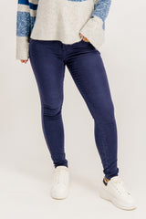 Navy Push Up Skinny Jean