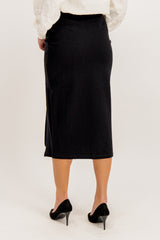 Hirse Black Split Midi