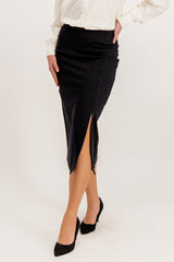 Hirse Black Split Midi