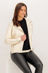 Cara Birch Faux Leather Jacket