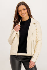 Cara Birch Faux Leather Jacket