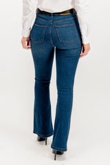 Sallie High Waisted Flare Blue Jeans