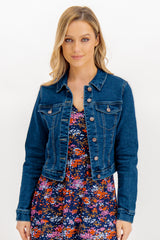 Luna Slim Medium Blue Denim Jacket