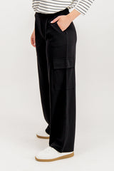Geggo Black Pocket Cargo Trousers
