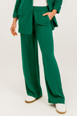 Leila Green Wide Leg Trousers