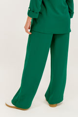 Leila Green Wide Leg Trousers