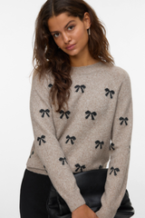 Doffy Black Bow Knit