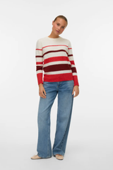 Plaza Cream Striped Knit