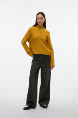 Mirla Gold High Neck Knit