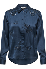 Lila Navy Sequins Shirt