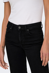 Blush Straight Black Denim Jeans