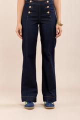 Toxik Gold Button Denim Jeans