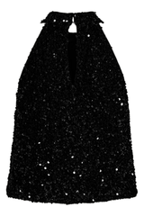 Ziggy Black Sequins Top