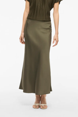 Ellette Green Slip Skirt