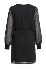 Edee Black V-Neck Dress