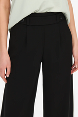 Black Buttoned Iris Geggo Trousers