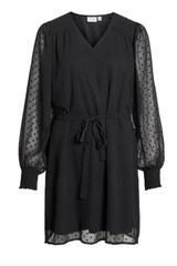 Edee Black V-Neck Dress