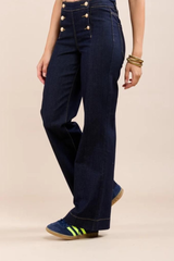 Toxik Gold Button Denim Jeans