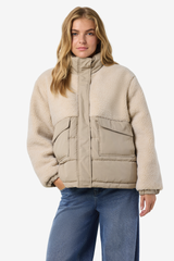 Teddy Cream Fleeced Jacket