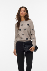 Doffy Black Bow Knit