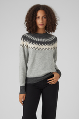 Simone Grey Printed Knit