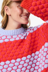 Janel Red Bubble Knit