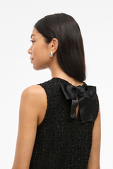 Otta Black Bow Short Dress