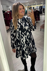 Drew Black & White Short Dress