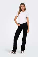 Blush Straight Black Denim Jeans