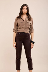 Toxik Brown Boyfriend Jean