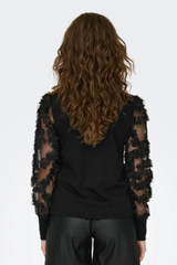 Fairview Black Detailed Sweatshirt