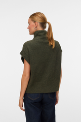 Bang Green Zipper Vest Knit