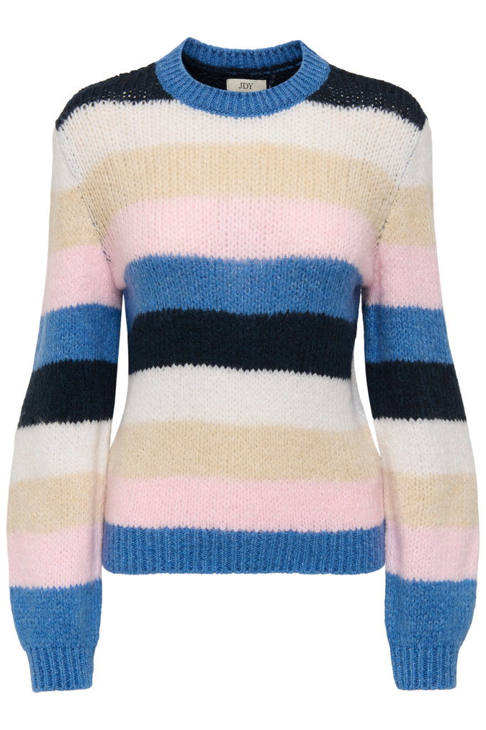 Dinea Navy/Blue Striped Knit
