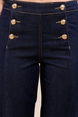 Toxik Gold Button Denim Jeans