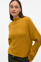 Mirla Gold High Neck Knit