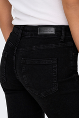 Blush Straight Black Denim Jeans