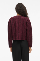 Otta Wine Bow Cardigan