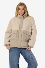 Teddy Cream Fleeced Jacket