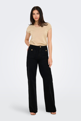 Madeline High Waisted Black Denim Jean