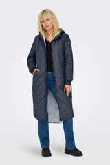 New Sandy Blue Quilted Coat